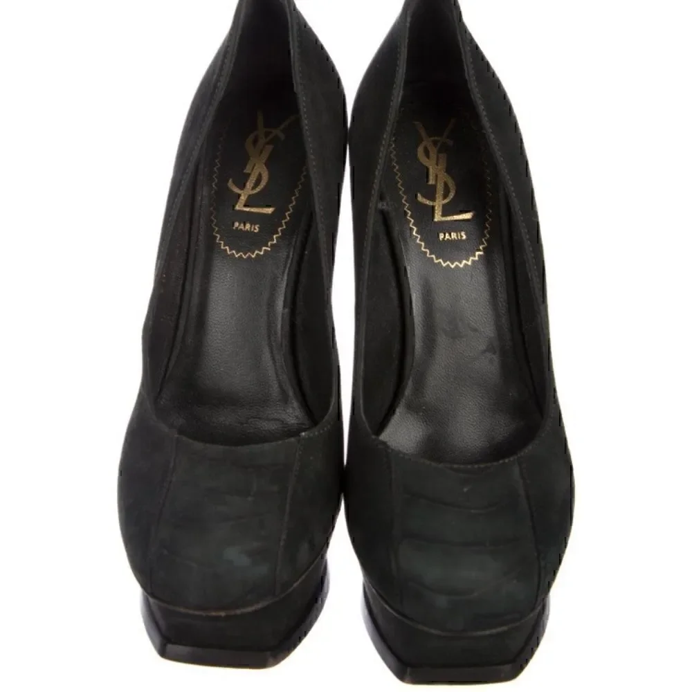 Yves Saint Laurent black suede